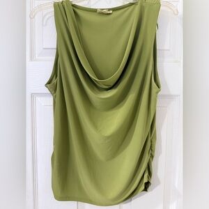 Meraki Sage Green Drape Tank Top